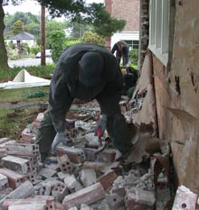 cleaning bricks