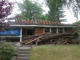 removing roofing