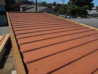 roof plate on container